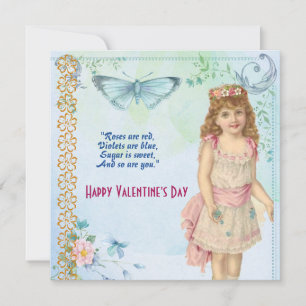 Daughter Rustic Butterfly Flora Vintage Valentine