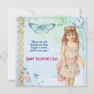 Daughter Rustic Butterfly Flora Vintage Valentine