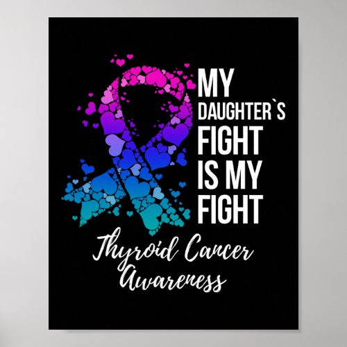 Daughters Fight Is My Fight Thyroid Cancer Awaren Poster