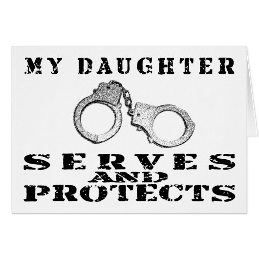Daughter Serves Protects - Hat Cards (Front Horizontal)