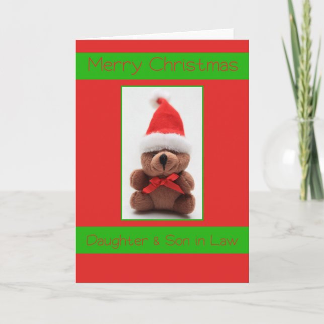 Daughter & Son in Law Merry Christmas card (Front)