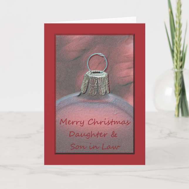 Daughter & Son in Law Merry Christmas card (Front)