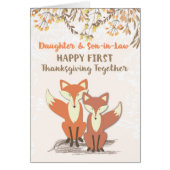 Daughter & Son-in-Law Newlyweds 1st Thanksgiving (Front)