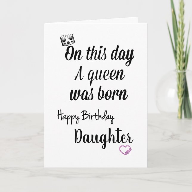 **DAUGHTER** SPECIAL "YOU" AND SPECIAL "BIRTHDAY" CARD (Front)