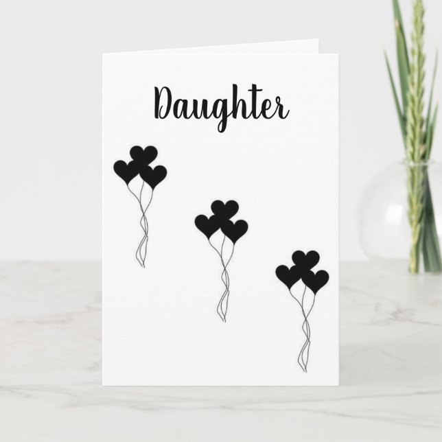 **DAUGHTER** SPECIAL "YOU" AND SPECIAL "BIRTHDAY" CARD (Front)