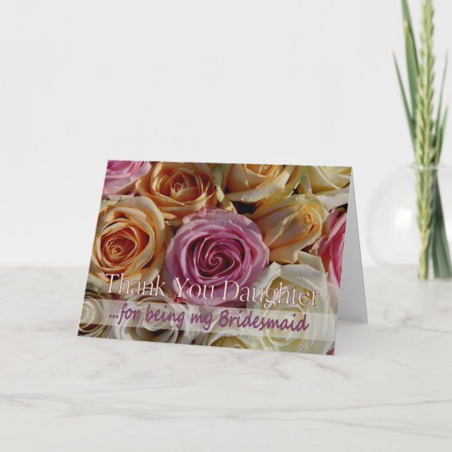 daughter  Thank you for being my Bridesmaid (Front)