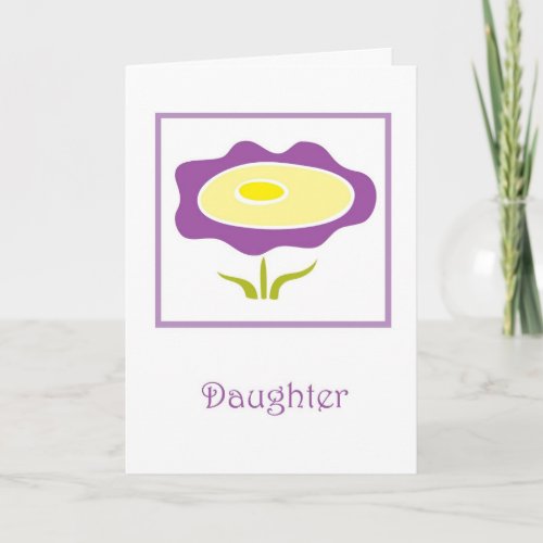 Daughter Thinking of you Missing you Card