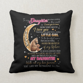 Daughter Throw Pillow