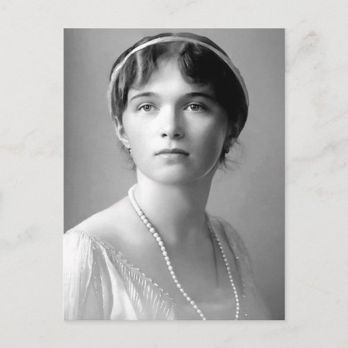 Daughter tsar of Russia Grand Duchess Olga Romanov Postcard