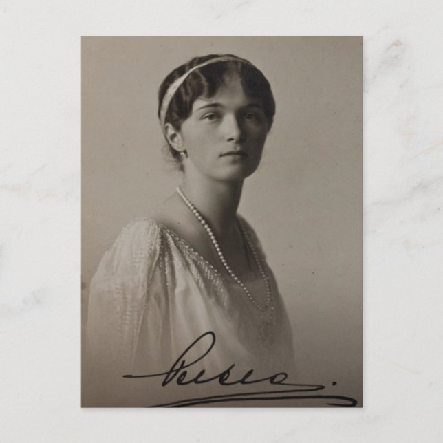 Daughter Tsar OLGA Romanov Russia #280 Postcard (Front)