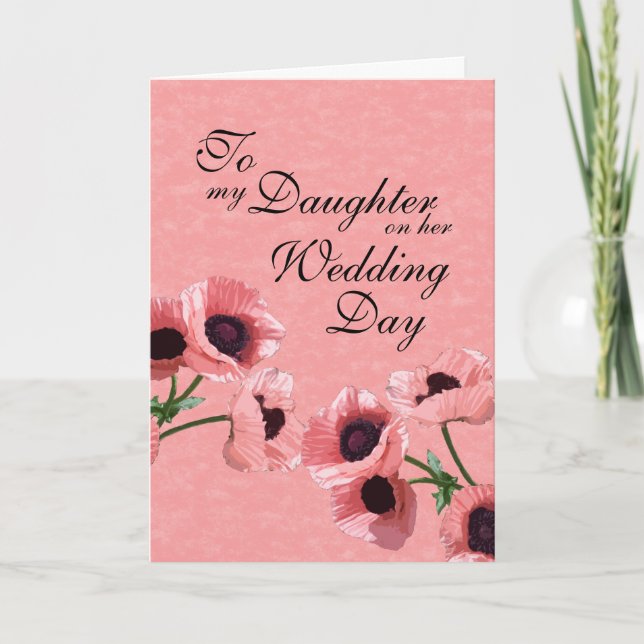 Daughter Wedding Day Card (Front)