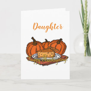 "DAUGHTER" YOU MAKE THANKSGIVING BEAUTIFUL CARD
