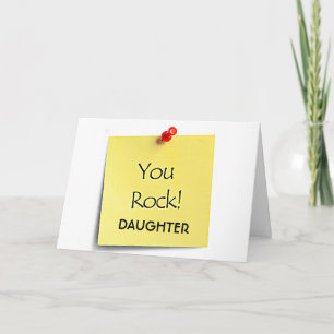DAUGHTER-YOU "ROCK" HOPE YOUR BIRTHDAY ROCKS TOO CARD
