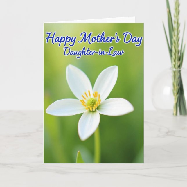 Daughterinlaw Bloom Greeting Card (Front)