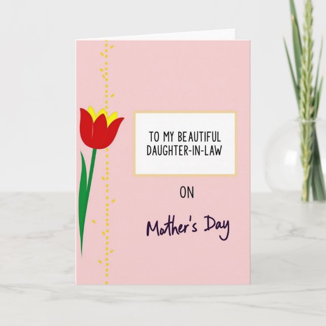 Daughterinlaw Mothers Day Card (Front)