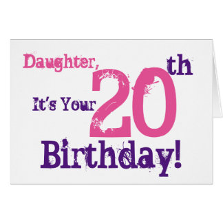 20th Birthday Greeting Gifts on Zazzle