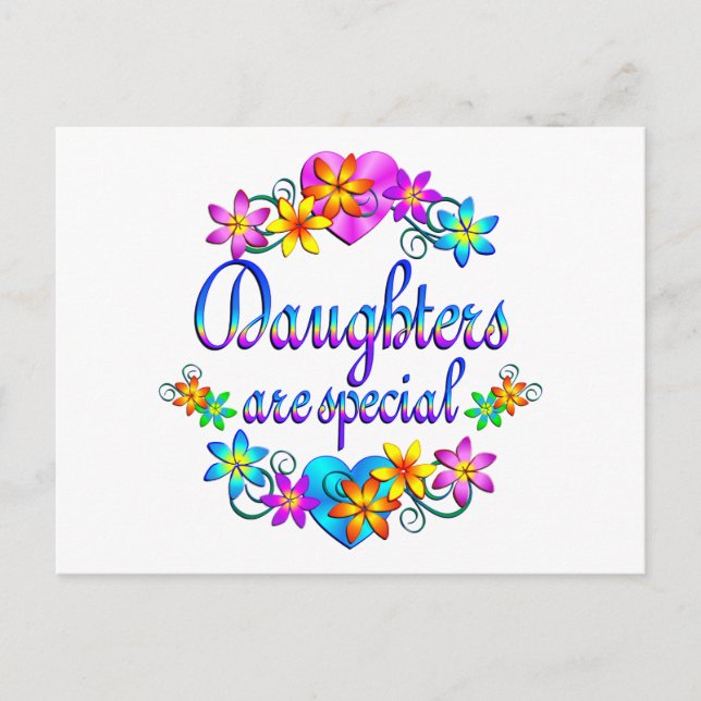 Daughters are Special Postcard (Front)