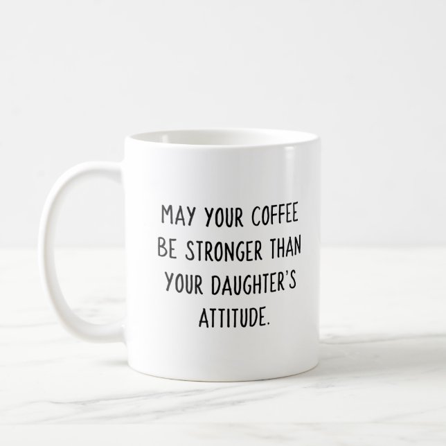 Daughter's Attitude Coffee Mug (Blue Girl) (Left)