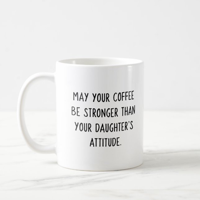 Daughter's Attitude Coffee Mug (Pink Girl) (Left)