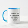 Daughter's Attitude Coffee Mug (Sassy Blue Girl)