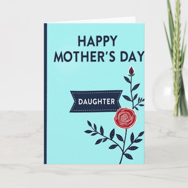 Daughters Botanical Day Card (Front)