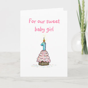 Daughter's First Birthday Card