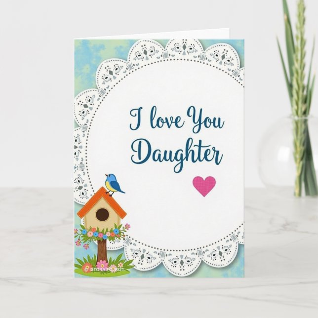 Daughters Floral Love Card (Front)