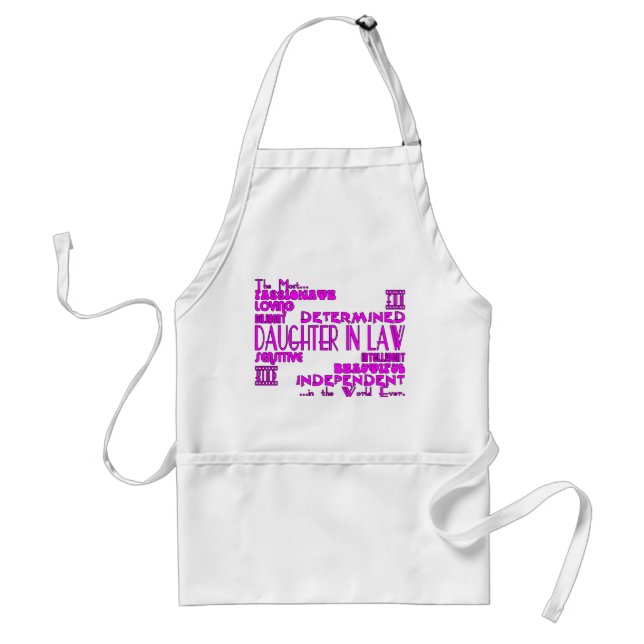 Daughters in Law Weddings & Birthdays : Qualities Adult Apron (Front)