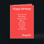 Daughter's Inspirational birthday cards<br><div class="desc">Birthday cards with an inspirational message dedicated to a daughter written by Ralph Wisden Staples for Always Write Greetings Inc</div>