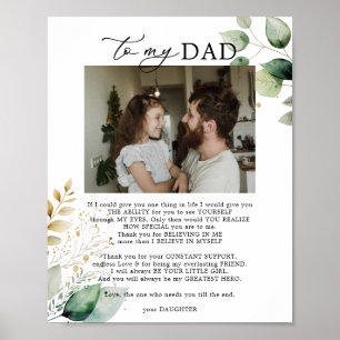 Daughter's love for Dad Saying Quote Poster