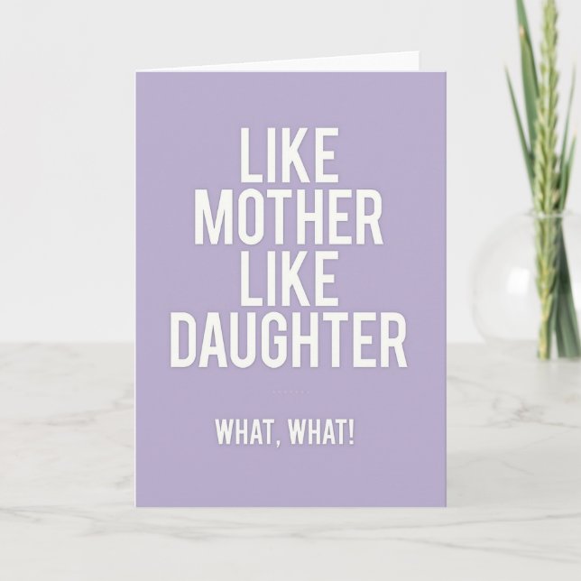 Daughters Love Mothers Day Card (Front)