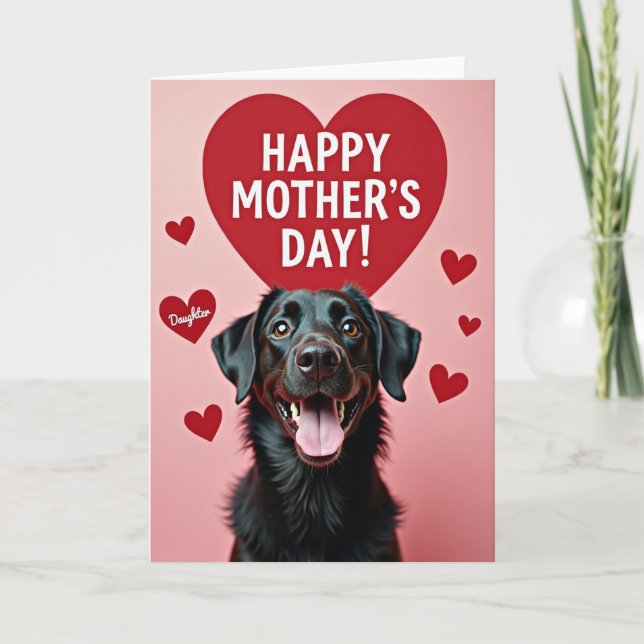 Daughters Loving Mothers Day Card (Front)