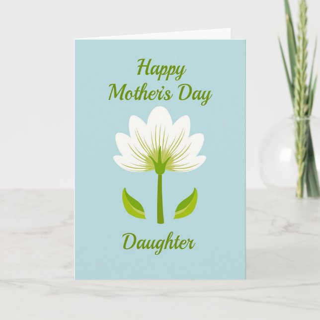 Daughters Mothers Day Card (Front)