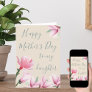 Daughters Mothers Day Pink Magnolia Flowers Holiday Card