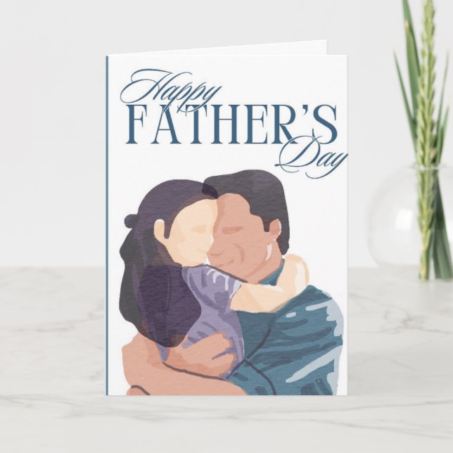 Daughters Need a Dad- Adoptive Fathers day card (Front)