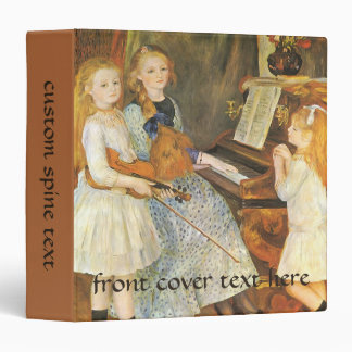 Daughters of Catulle Mendes by Pierre Renoir 3 Ring Binder