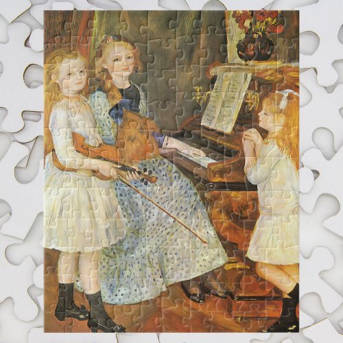 Daughters of Catulle Mendes by Pierre Renoir Jigsaw Puzzle