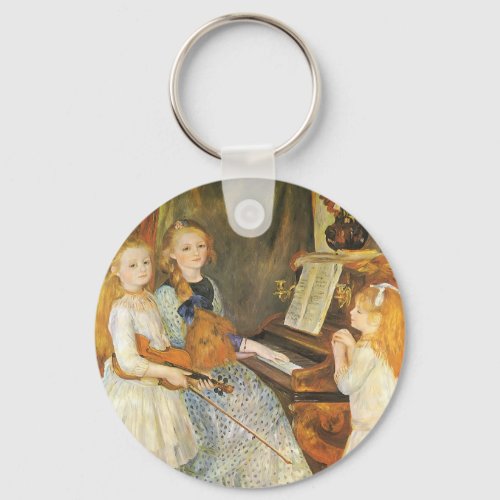 Daughters of Catulle Mendes by Pierre Renoir Keychain