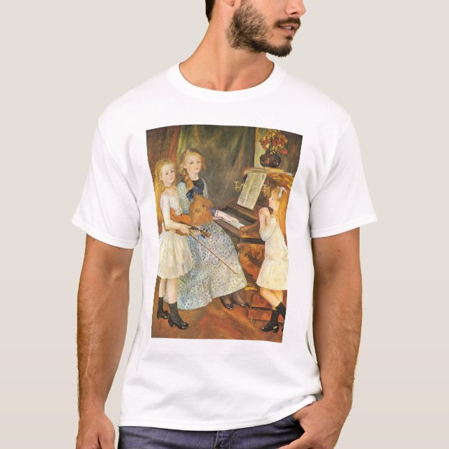 Daughters of Catulle Mendes by Pierre Renoir T-Shirt (Front)