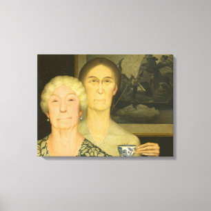 Daughters of Revolution by Grant Wood Canvas Print