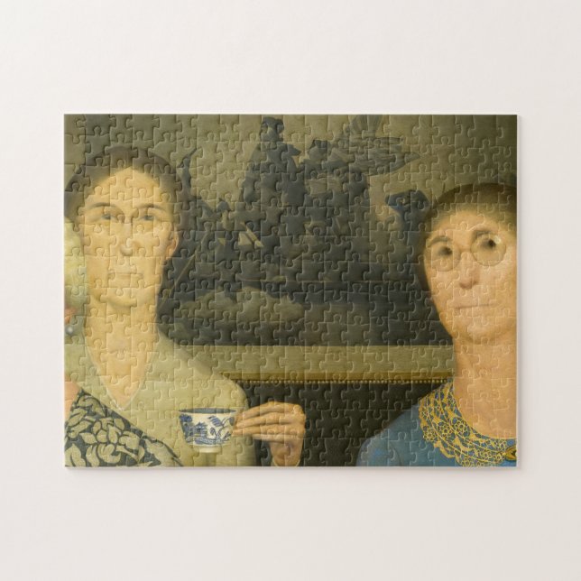 Daughters of Revolution by Grant Wood Jigsaw Puzzle (Horizontal)