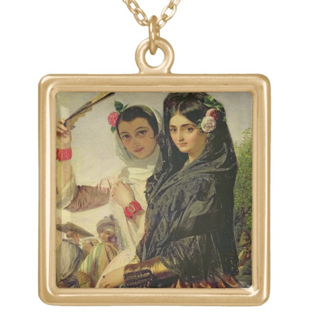 Daughters of the Alhambra Gold Plated Necklace (Front)
