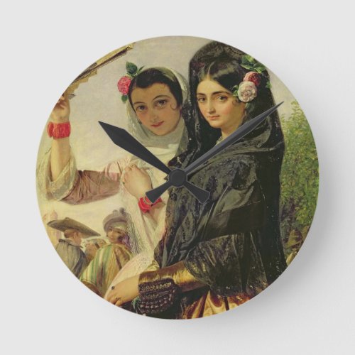 Daughters of the Alhambra Round Clock