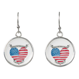 Daughters of the American Revolution Patriot Earrings