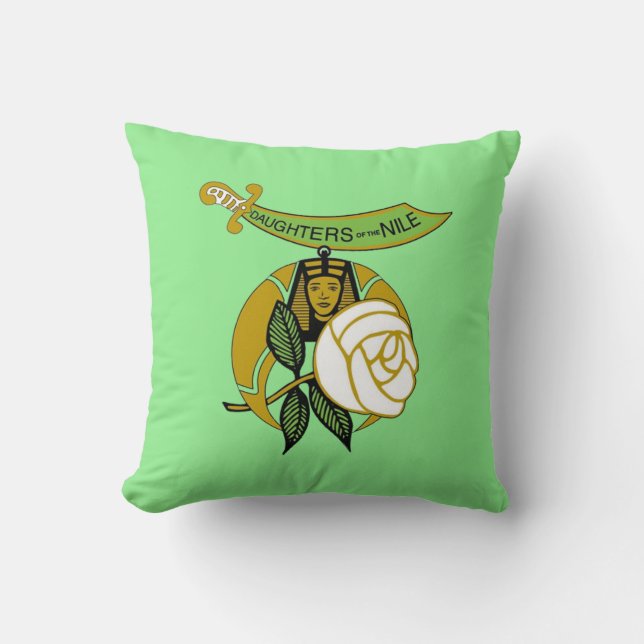 DAUGHTERS of the NILE Throw Pillow (Front)