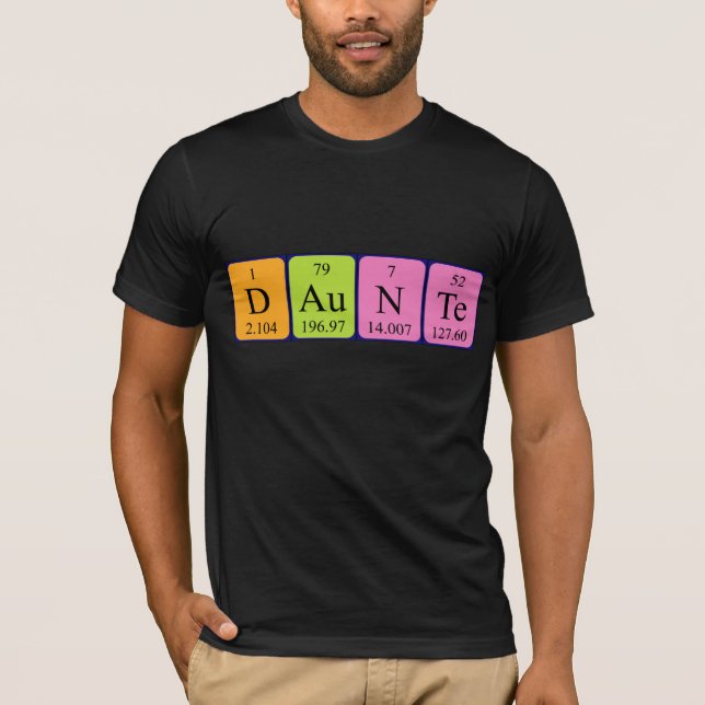 Daunte periodic table name shirt (Front)