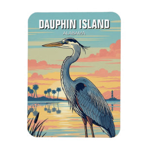 Dauphin Island Alabama Travel Magnet