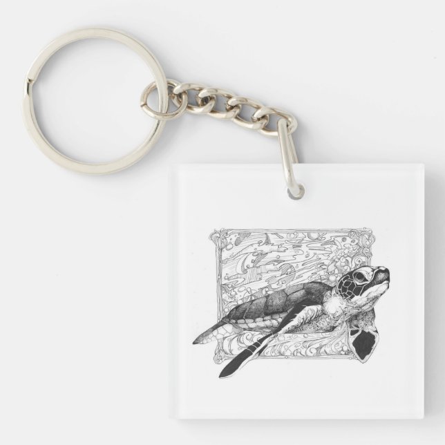 Dauphin Island, Alabama Wildlife Keychain (Front)