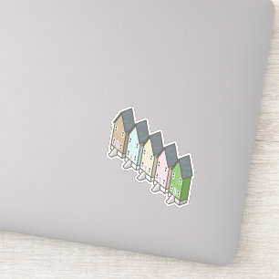 Dauphin Island Fishing houses Sticker