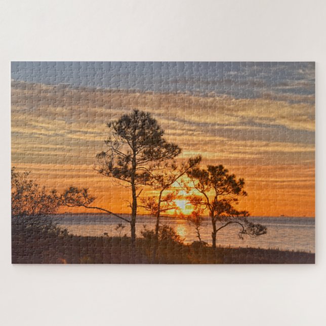 Dauphin Island Refuge Sunrise, Alabama Jigsaw Puzzle (Horizontal)